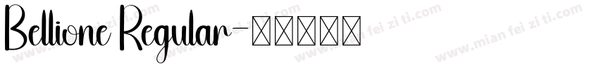 Bellione Regular字体转换